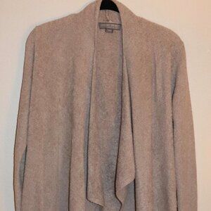 Barefoot Dreams ultra soft tan colored Cardigan Womens S/M